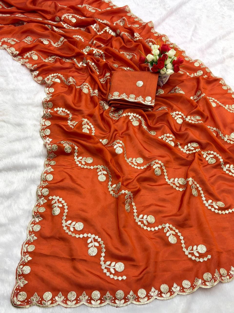 Premium HO Silk Saree with Multi Coding Work, Foil Work & Cut Work Border (Rich C-Pallu)