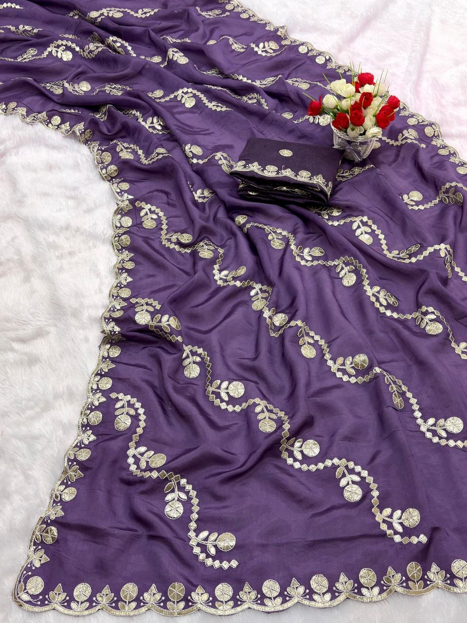 Premium HO Silk Saree with Multi Coding Work, Foil Work & Cut Work Border (Rich C-Pallu)