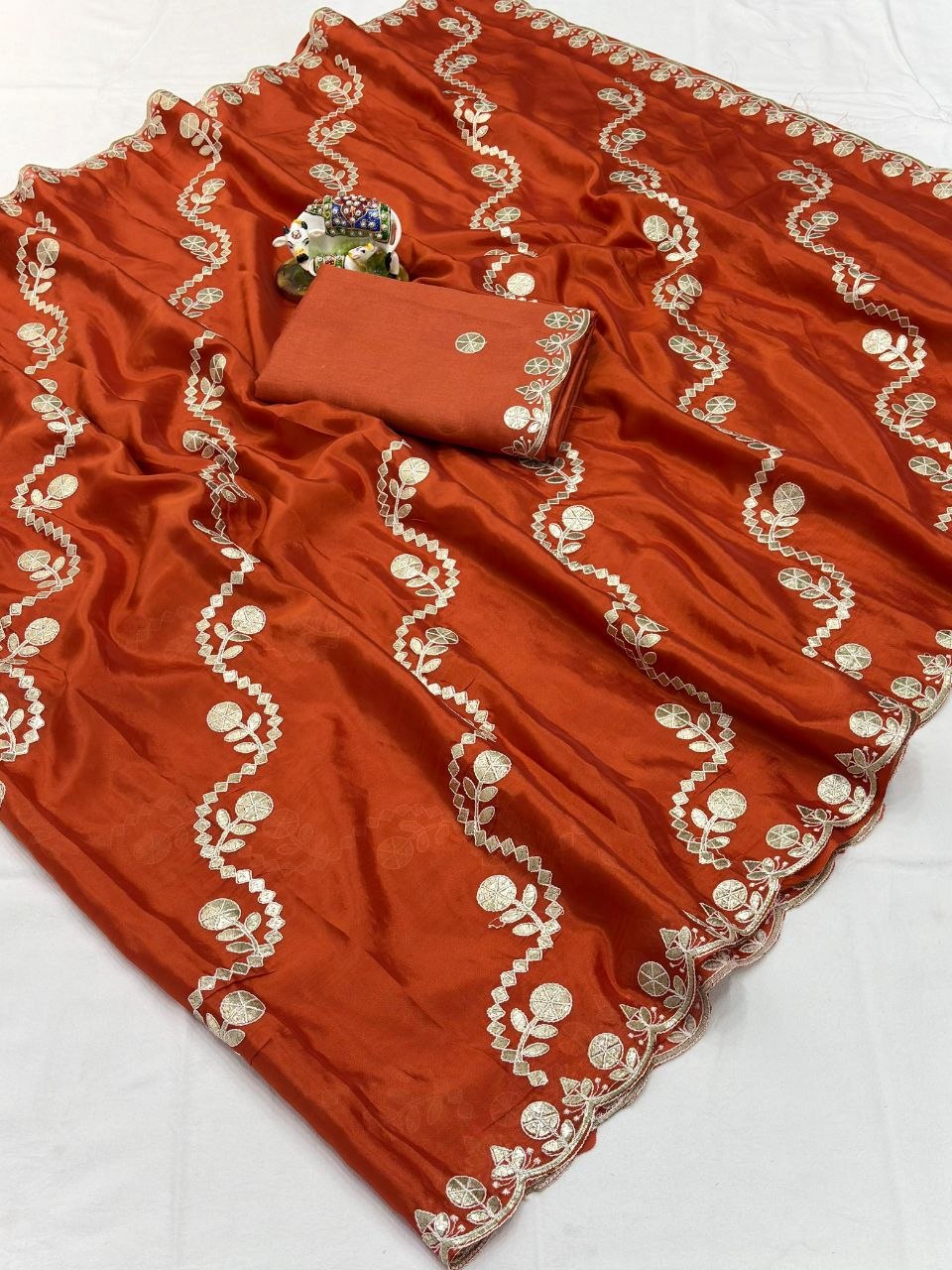 Premium HO Silk Saree with Multi Coding Work, Foil Work & Cut Work Border (Rich C-Pallu)